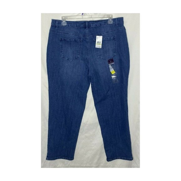 Gloria Vanderbilt Amanda Supreme Stretch (18W-28"L) Blue Jeans - Picture 2 of 4